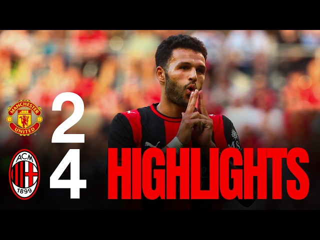 Gonçalo Ramos opens his account in Wrocław win | Manchester United 2-4 AC Milan | Highlights