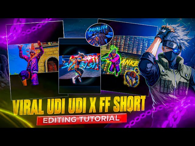 FREE FIRE X UDI UDI✨ Viral Shorts Editing Tutorial | 🔥Trending Edit @AnoopEdix , @Saneex_ff 💯