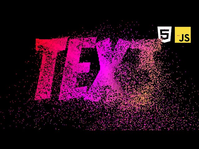Particle Text with Vanilla JavaScript