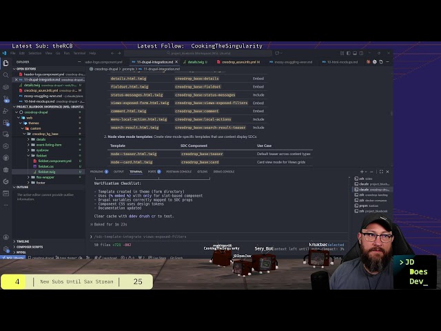 Building a SaaS hosting platform with Claude Code - Dashboard Stuff! | PHP Drupal