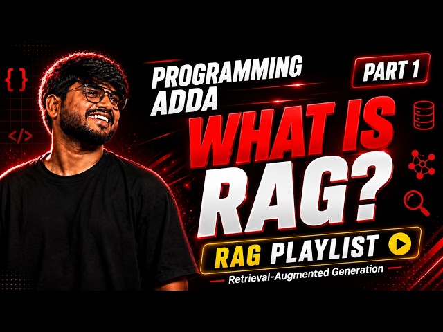 What is RAG in AI? | Beginner-Friendly Explanation | RAG Playlist Episode 1