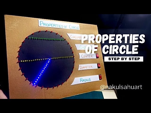 properties of circle working model #maths working model tlm NakulSahuArt