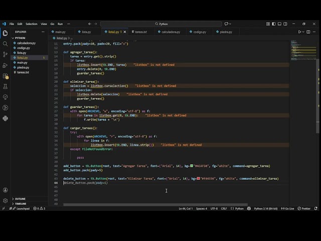 PRINCIPIANTE PYTHON | PROGRAMANDO TO-DO LIST (LISTA DE TAREAS)