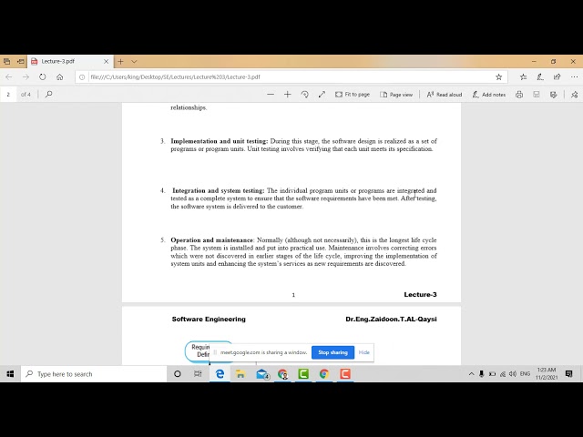 SDLC(Waterfall+Reuse Oriented)