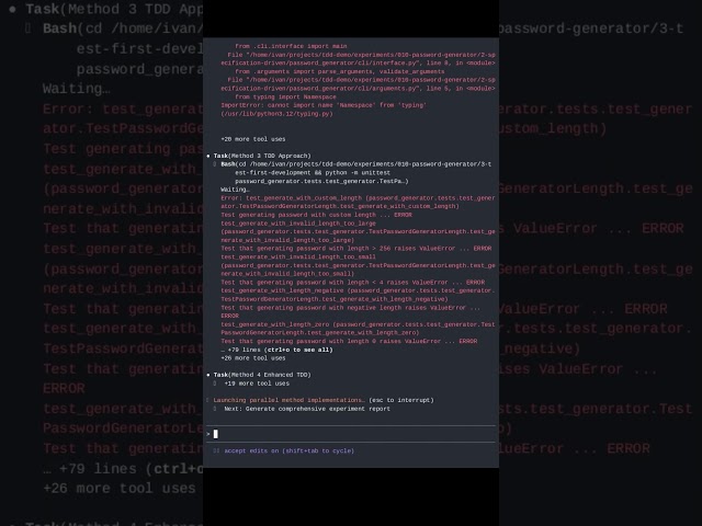 Test-Driven-Development Experiment 010