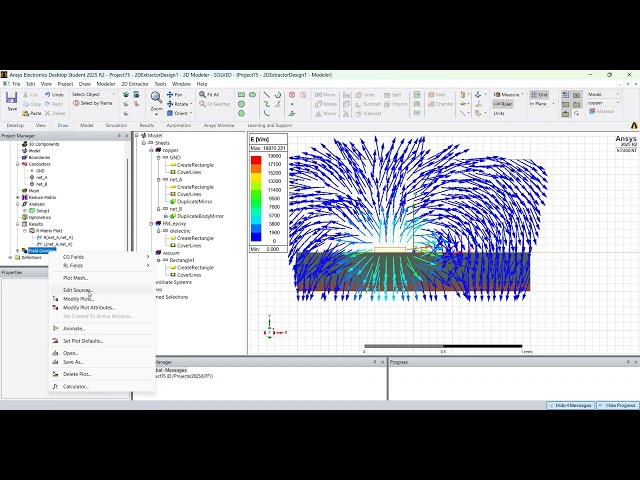 Tutorial: How to simulate crosstalk on PCB traces using Ansys HFSS Q3D Circuits Student Version