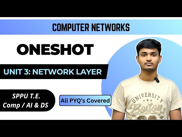 CN | CNS | Unit 3 | Network Layer | SPPU T.E. Comp / AI & DS | ONESHOT