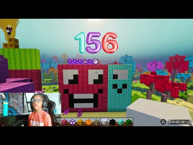 Counting by 13 / Building 13-156 Numberblocks on Minecraft.