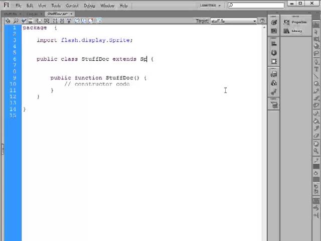 MAD9021 - Import Statements in ActionScript 3