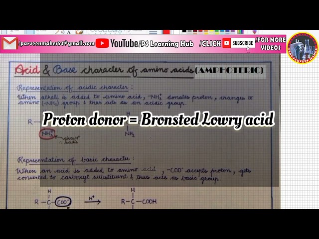 ACID AND BASIS CHARACTER OF AMINO ACID (2)