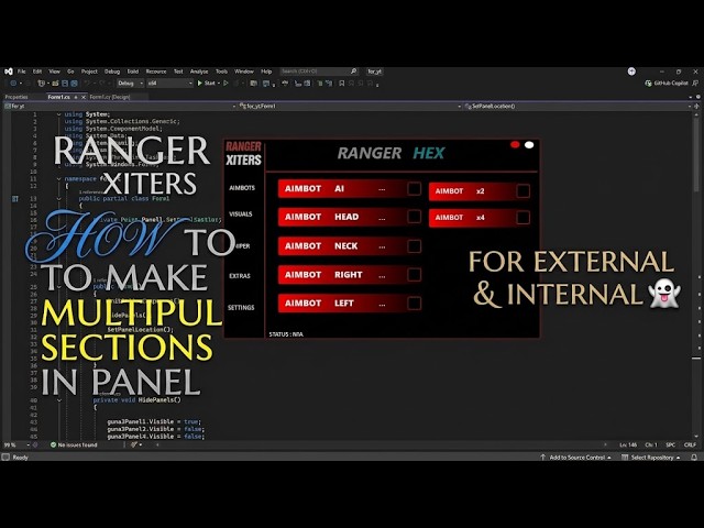 HOW TO MAKE MULTI SECTION 💯✅ || EXTERNAL & INTERNAL || FREE FIRE PC @rangerxiters_cheats1