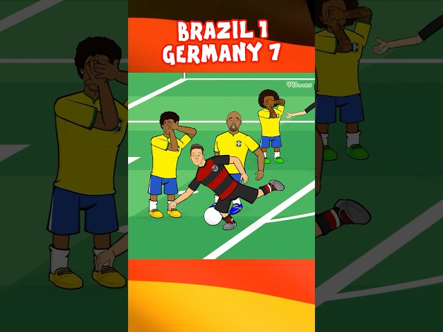 Brazil 1-7 Germany🤯 #football #workdcup #footballshorts #soccer