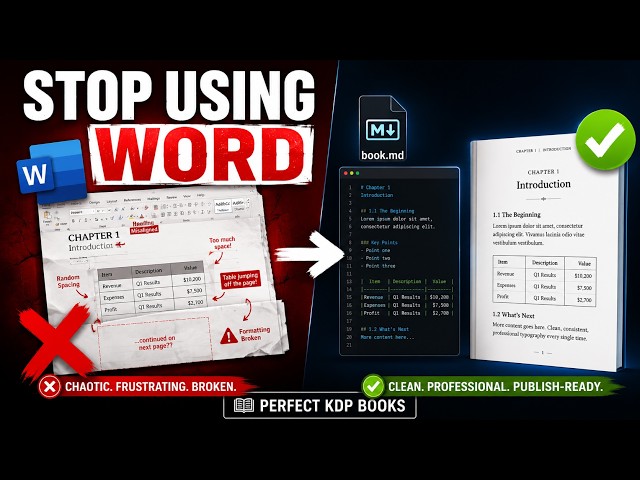 How Pro Publishers Format KDP Books: The Quarto, Markdown & AI Pipeline - Introduction (Ep. 1)