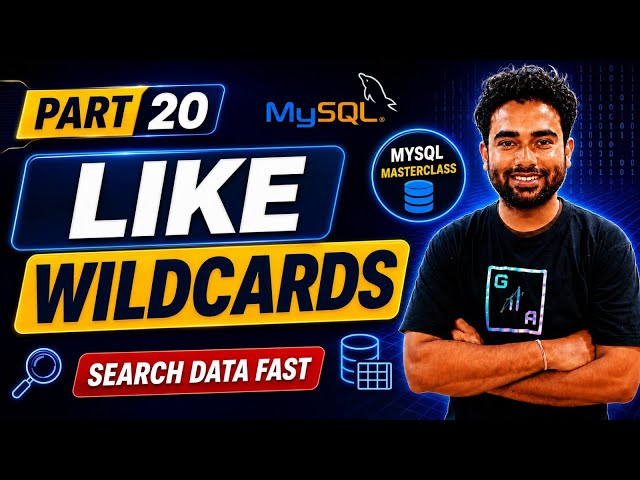 MySQL Like Operator & Wildcards Explained with Examples | Pattern Matching in SQL | MySQL Tutorial