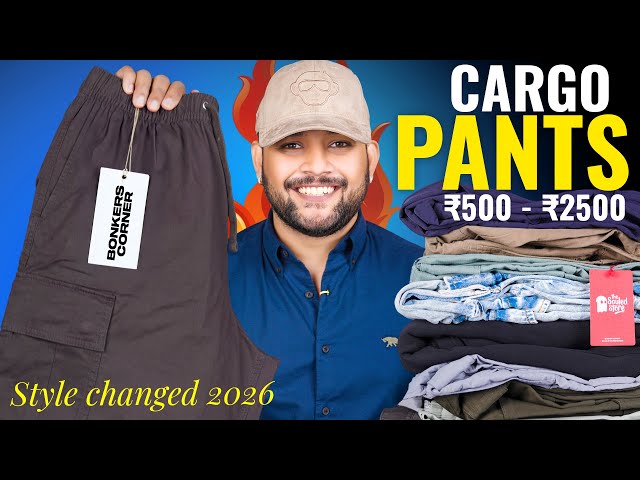 Top 10 Cargo Pants from Myntra | Budget to Premium (₹500–₹2500) Bonkers Corner, H&M Pant Haul 2026