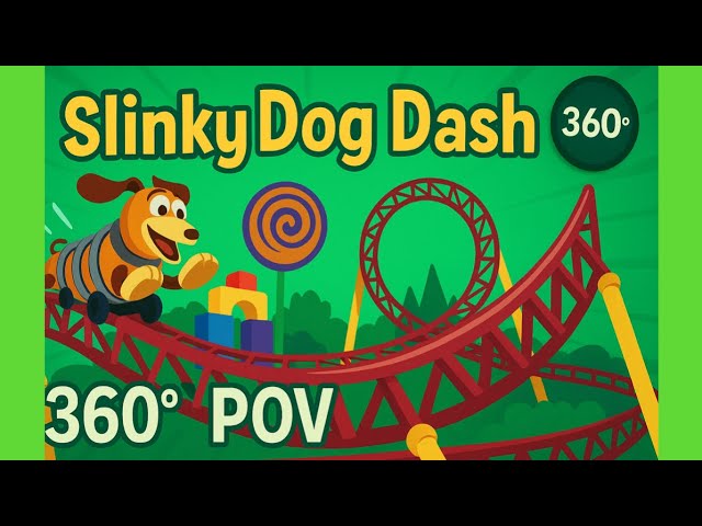 Slinky Dog Dash FULL 360° POV | Toy Story Land Disney’s Hollywood Studios WDW 