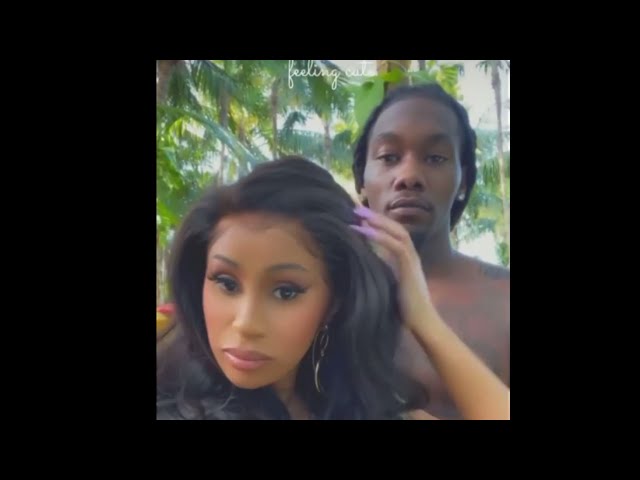 Cardi B and offset showing Alkaline the Manhimself some love and support