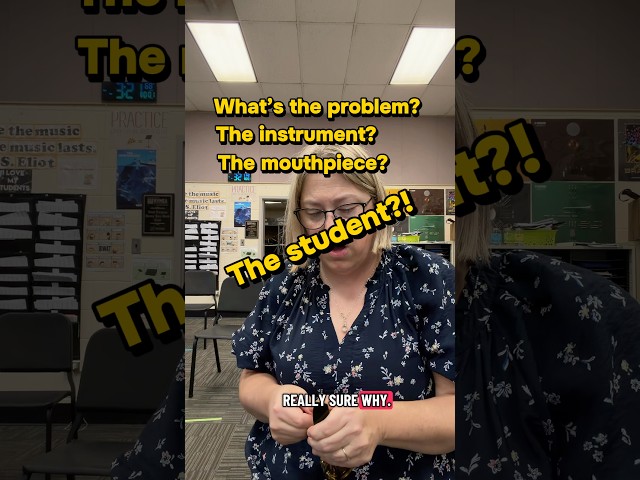 I’ll give you a hint, it’s not the student #band #banddirector #mouthpiece #altosax #saxophone #sax