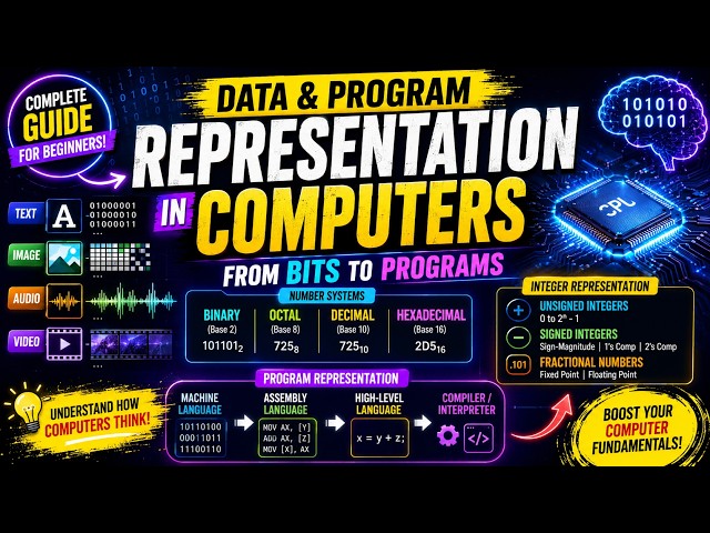 How Computers Store Data | Binary, Bits, Bytes, Hexadecimal & Programs Explained