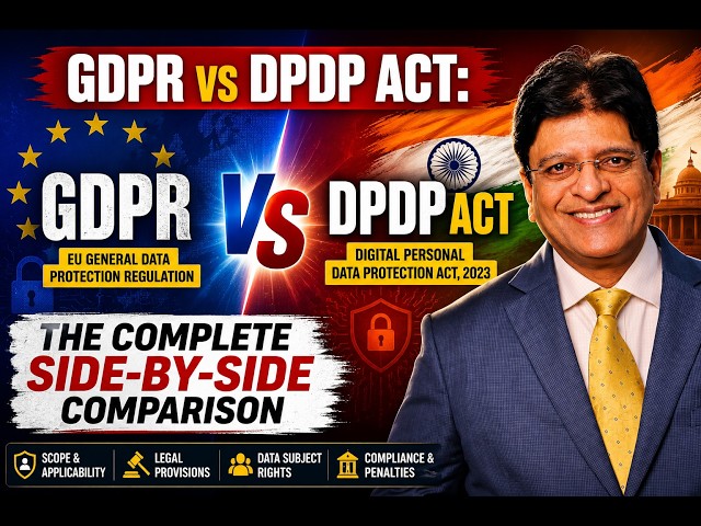 GDPR vs DPDP Act: The Complete Side-by-Side Comparison #GDPR #DPDPAct #DataProtection