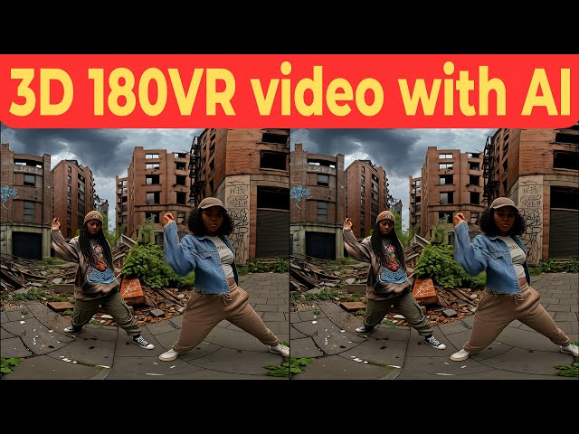StreetDance "Ruin Groove" is the 3rd Generative-AI 3D 180°VR video.