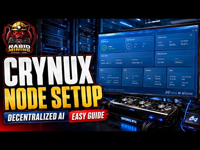 How to Set Up a Crynux Node in 2026 — Easy Decentralized AI Guide + Fixes