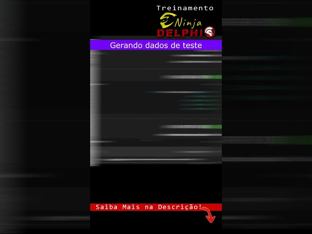Delphi com IA Banco de dados gerando dados de teste #delphi #developer  #programming  #programador
