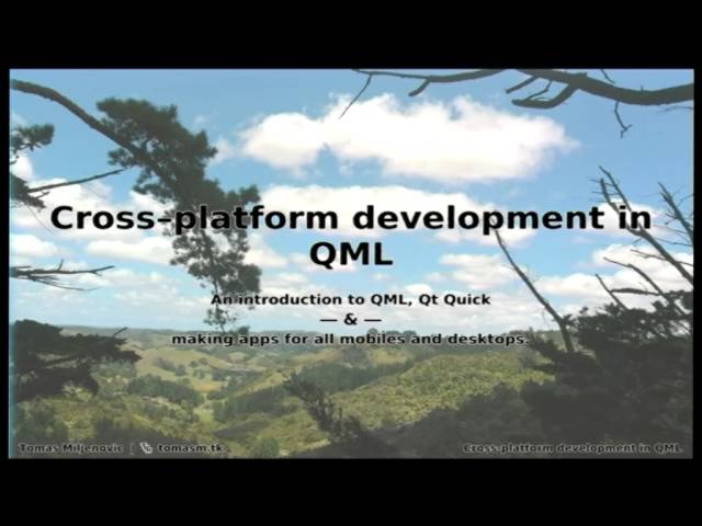 Cross-platform development in QML
