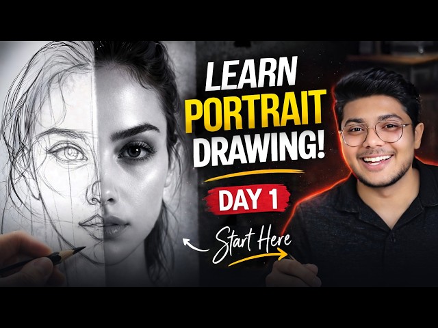 If you want to learn portrait drawing then start here (Day 1) - Portrait Drawing for Beginners