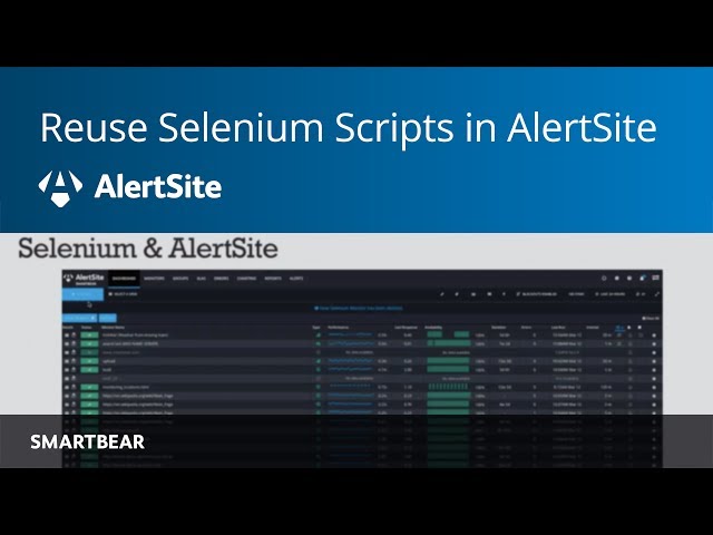 How to Reuse a Selenium Monitoring Script in AlertSite