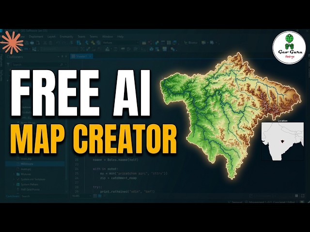 I Made a Publication-Ready Map With FREE AI - No GIS Software, No Coding