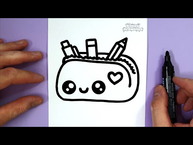 How to Draw a Pencil Case | Easy Step by Step Drawing