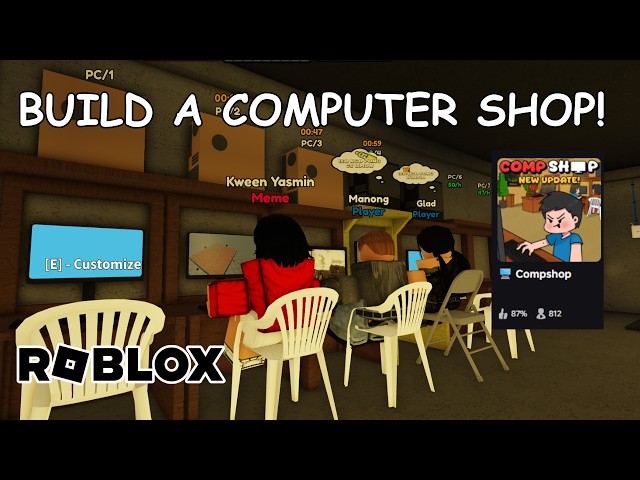 RUN A COMPUTER CAFE IN SOUTHEAST ASIA! COMPSHOP ROBLOX