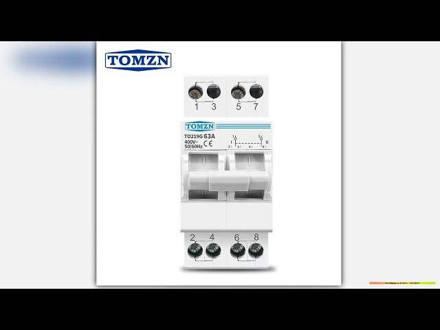 TOMZN 2P 63A MTS Dual Power Manual Transfer Isolating Switch Interlock Circuit Breaker Enhanced Des