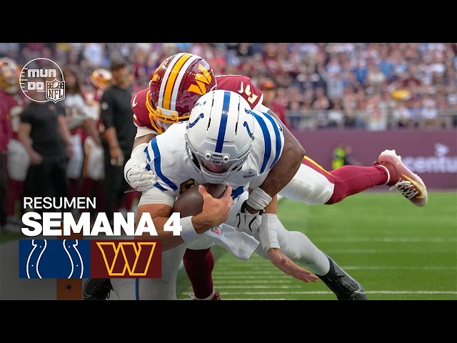 Indianapolis Colts vs. Washington Commanders | Semana 4 - Temporada NFL 2026 | Resumen en español