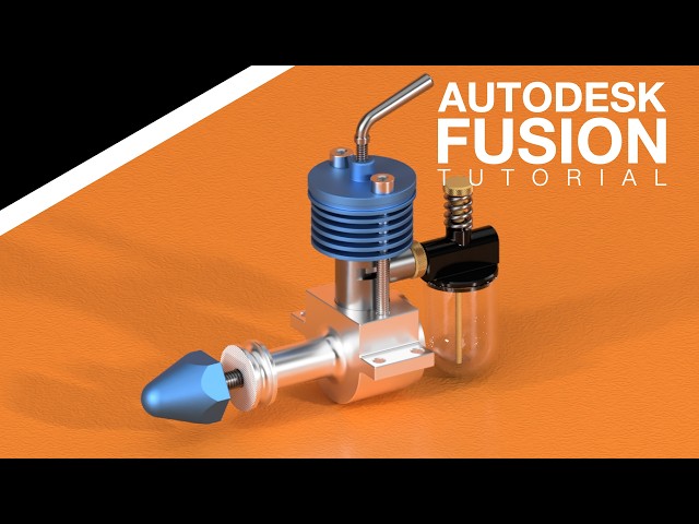 Autodesk Fusion | Entire RC Engine Course from Design to Render | 100K Special