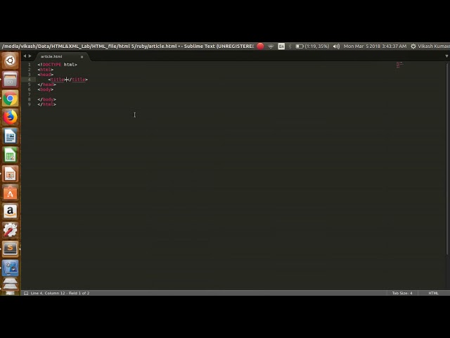 HTML 5: Lecture-3 Article Tag Example