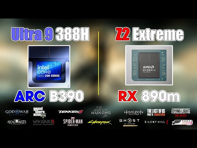 Z2 Extreme & Ultra X9 388H: The Ultimate Handheld Battle! | 1080p Gaming Test (30W TDP)