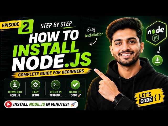 🚀 JavaScript Series #1 | Install Node.js & VS Code Setup for Beginners 🔥