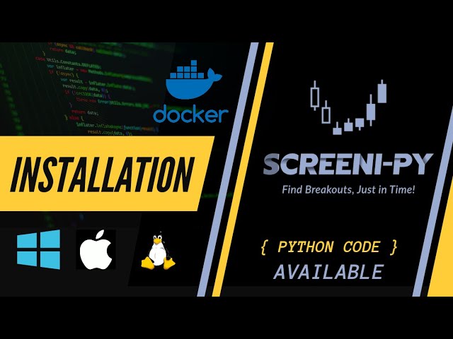 Screeni-py - Detailed Installation Guide | Screenipy - Python NSE Stock Screener