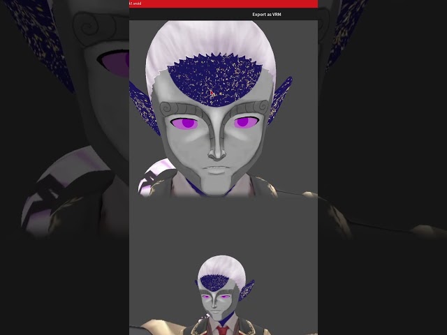 How to: VRoid Materials Texture Atlas Optimisation #shorts
