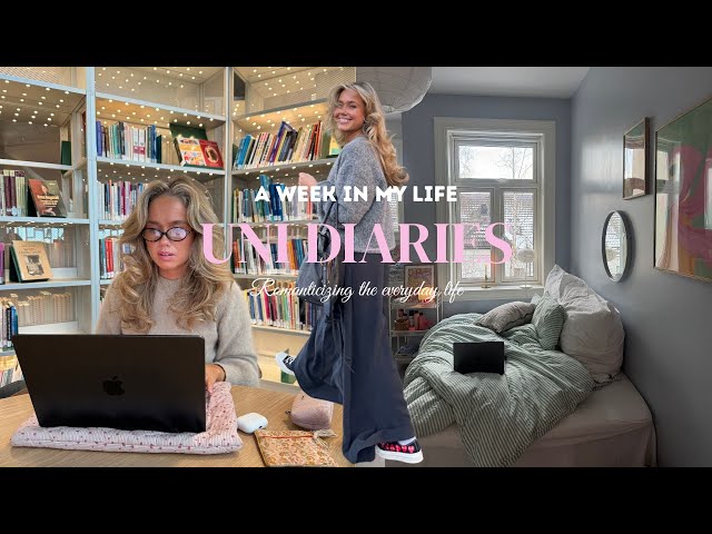 Uni diaries🌸🎀🥥🧸 productive university days | balancing studying and exams with friends and startup