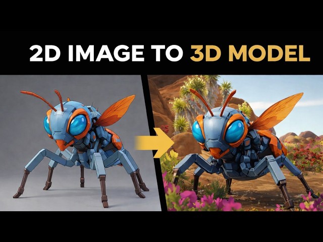 3D AI Model Generation is Getting VERY GOOD + Procedural Walk in Unity