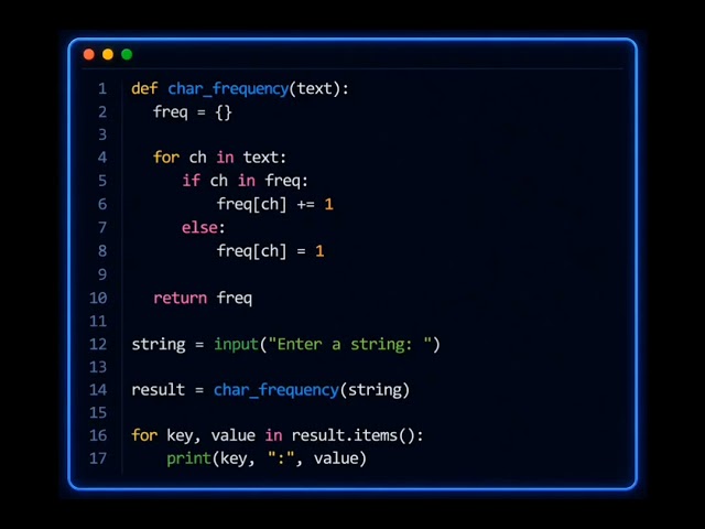 Python Interview Question #4 | Count Character Frequency in a String.#subscribemychannel 