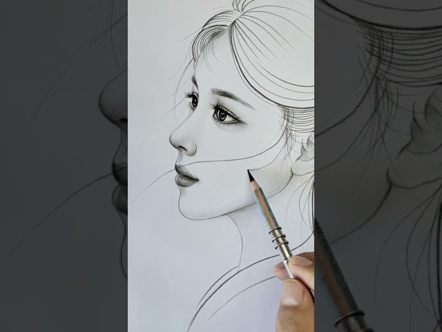 You are my beautiful girl #drawing #charcoaldrawing #portraitdrawing #charcoalshading
