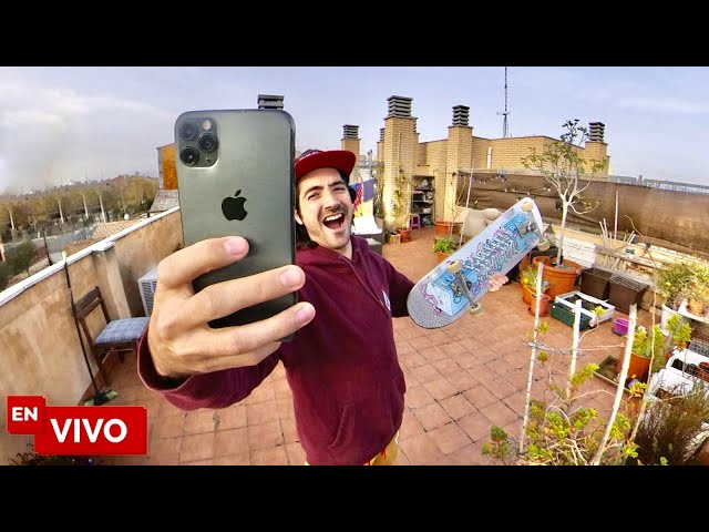 JUEGO de SKATE en DIRECTO !!EN LA TERRAZA!!