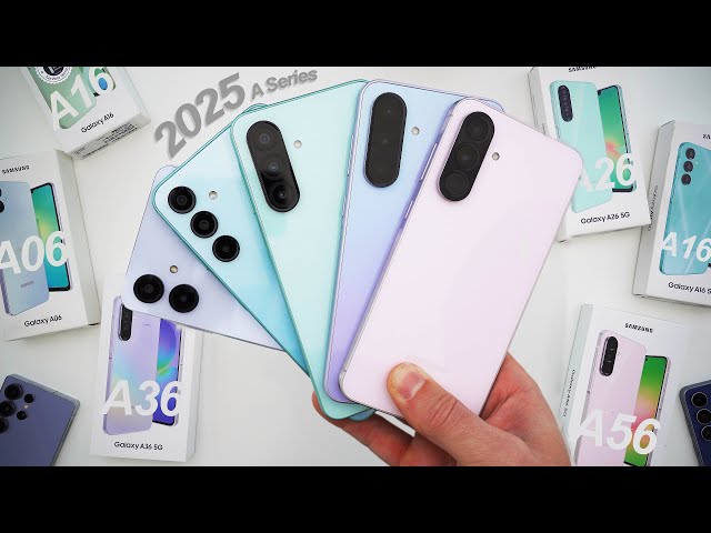 Every 2025 Samsung A Series Phone Compared! A06 vs A16 vs A26 vs A36 vs A56