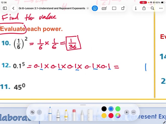 Grade 6 Lesson 3.1: Understand and Represent Exponents