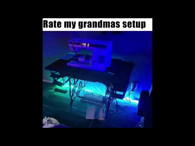 This grandma's gaming setup is insane