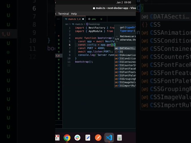 Using config service inside main in Nest JS #nestjs #nodejs #coding